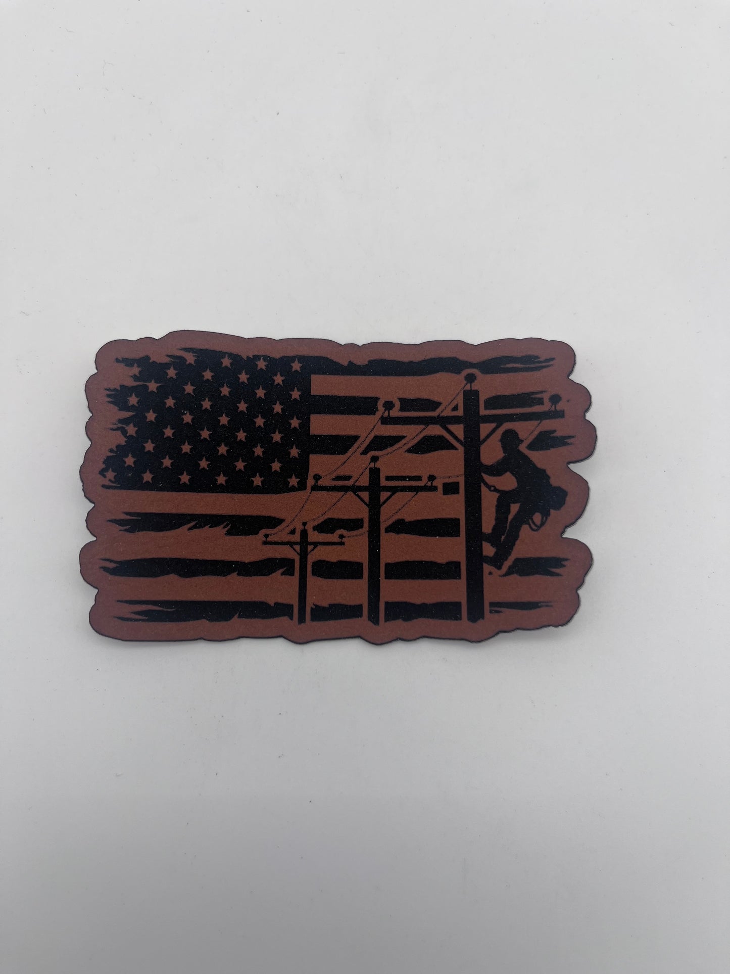 Lineman Inside Flag