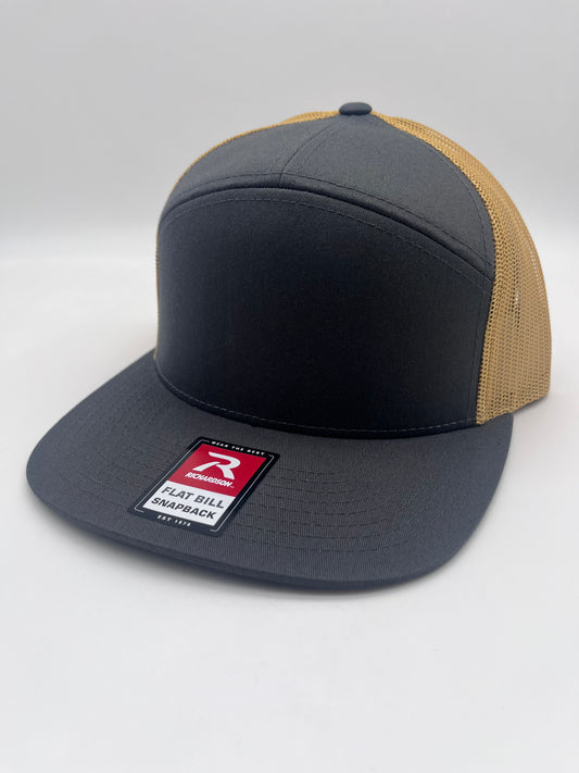 Grey/Amber Gold Seven Panel Richardson