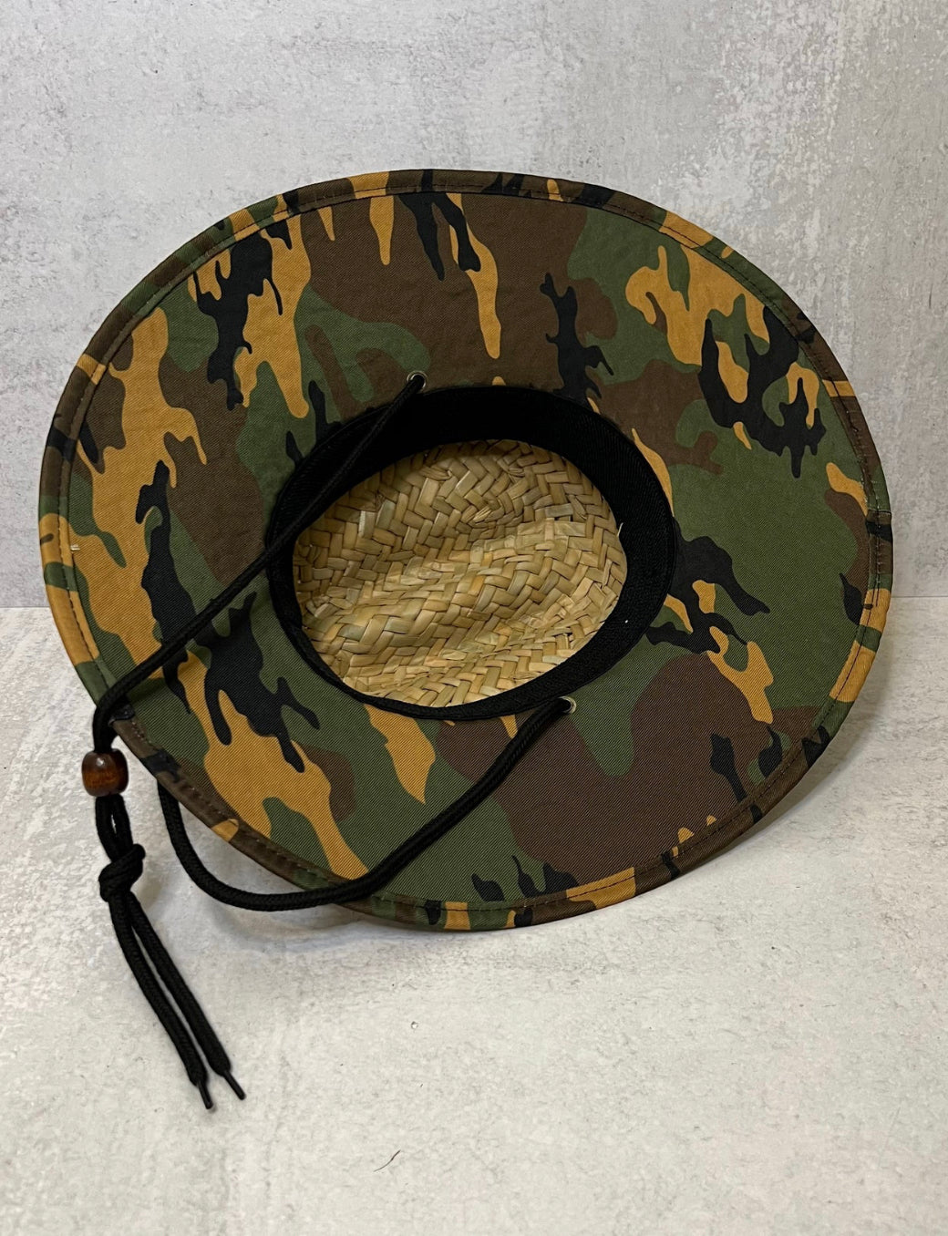 Camo Straw Hat - Youth