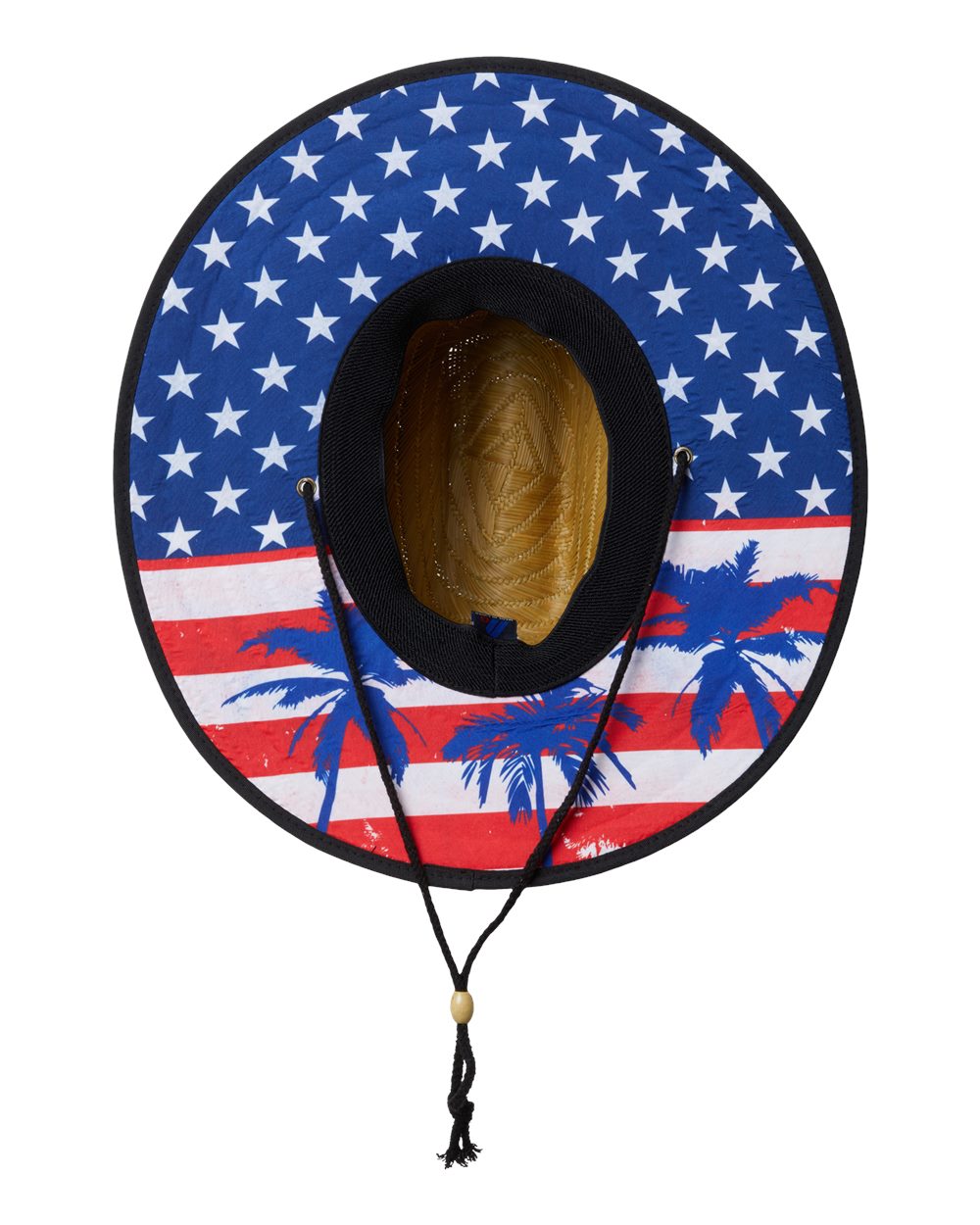 USA Flag Straw Hat