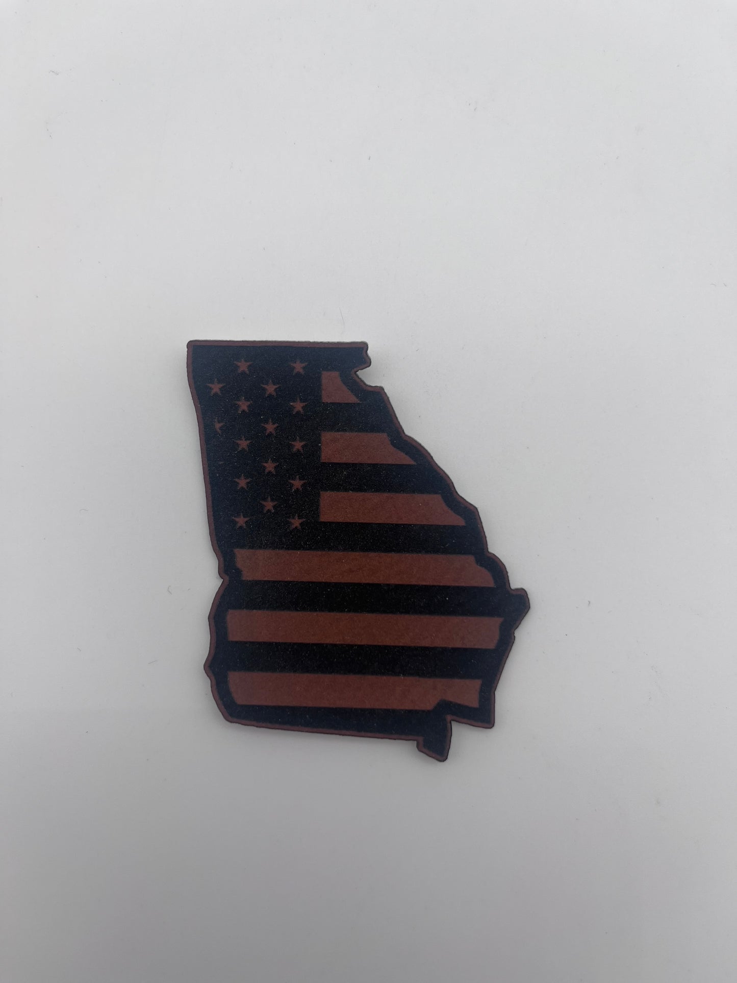 Georgia Outline with Flag Embedded
