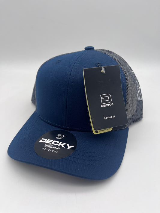 Navy / Grey Trucker Hat - Youth