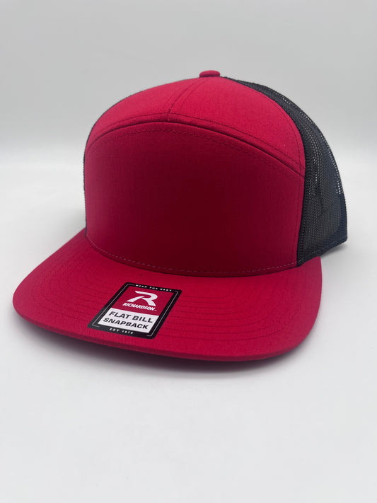 Red/Black Seven Panel Richardson