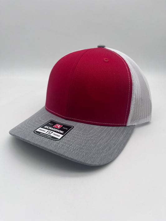 Heather Grey / Red / White - Richardson 112